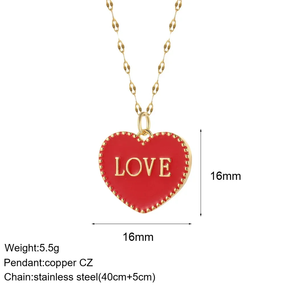 Gold Animal & Heart Necklace