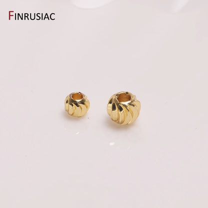 Gold Plated Flower Spacer Beads