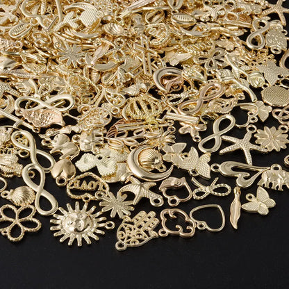 Gold Metal DIY Pendant Charms