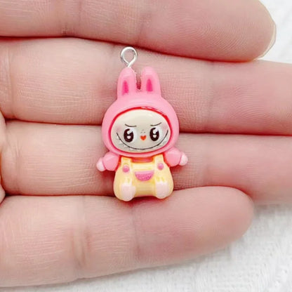 10PCS Rabbit Resin DIY Charms