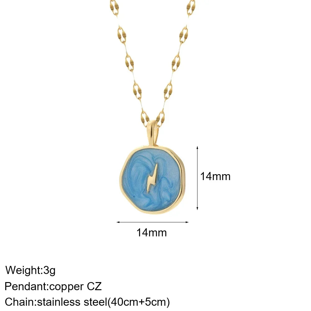 Gold Animal & Heart Necklace