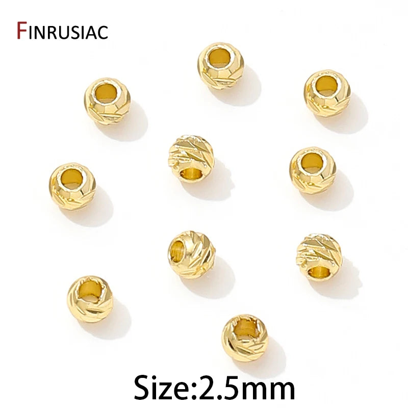Gold Plated Flower Spacer Beads