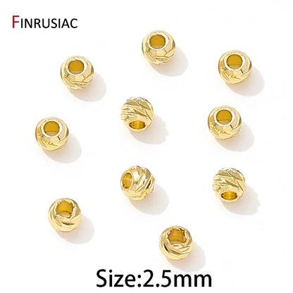 Gold Plated Flower Spacer Beads