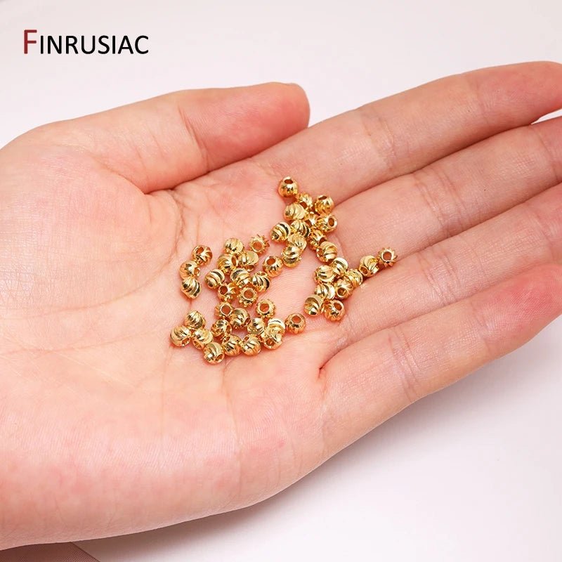 Gold Plated Flower Spacer Beads