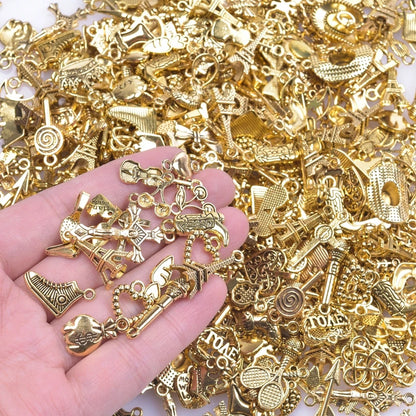 Gold Metal DIY Pendant Charms