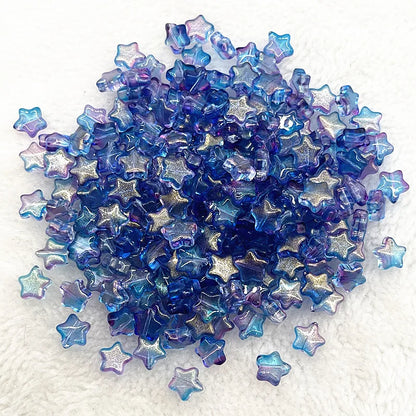 30pcs 8mm AB Star Glass Beads