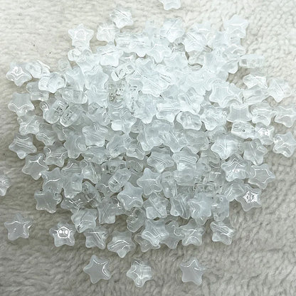 30pcs 8mm AB Star Glass Beads