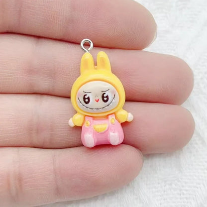 10PCS Rabbit Resin DIY Charms