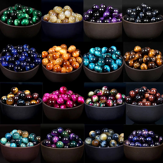 Tiger Eye Round Beads DIY