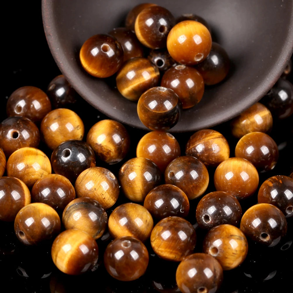 Tiger Eye Round Beads DIY