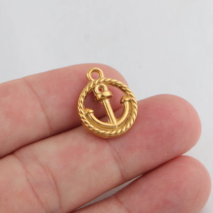 10pcs Stainless Steel Charms