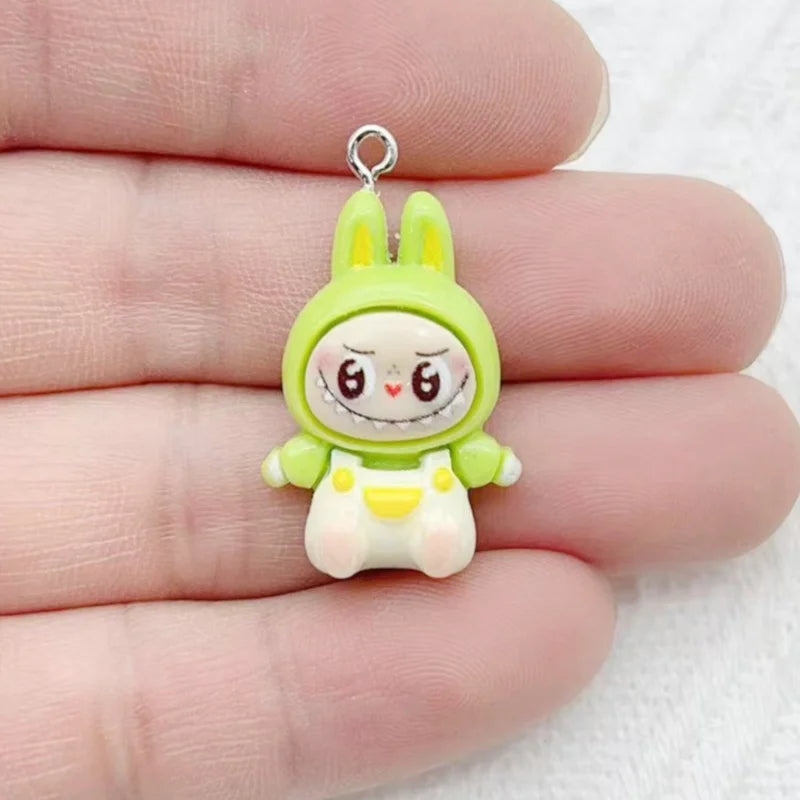 10PCS Rabbit Resin DIY Charms