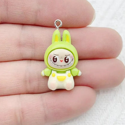 10PCS Rabbit Resin DIY Charms